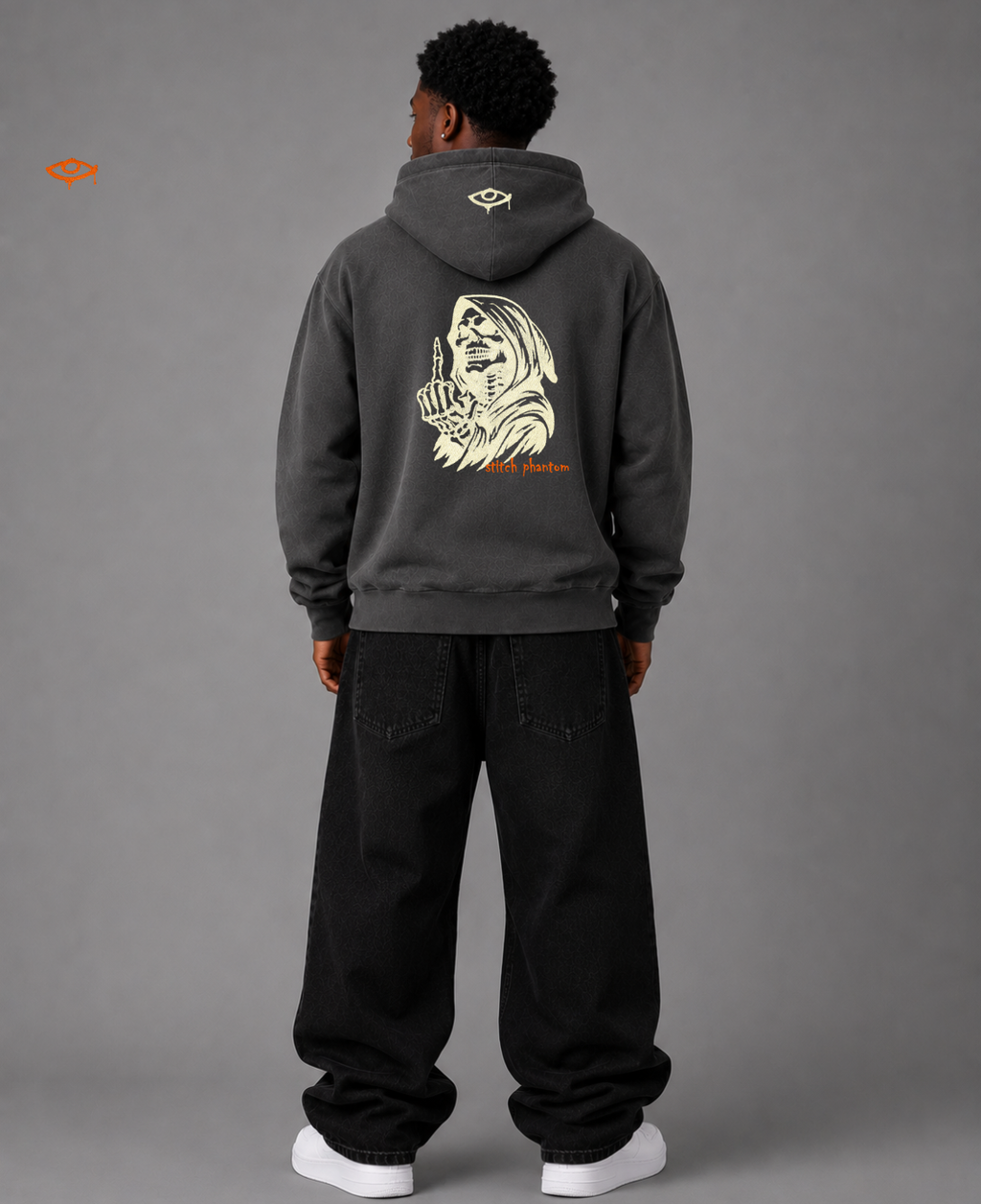 TYPE-F3 REAPER EMBROIDERED HOODIE