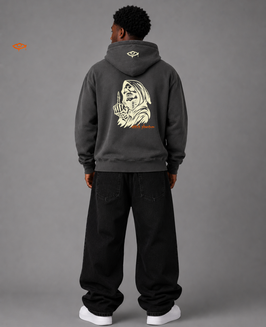 TYPE-F3 REAPER EMBROIDERED HOODIE