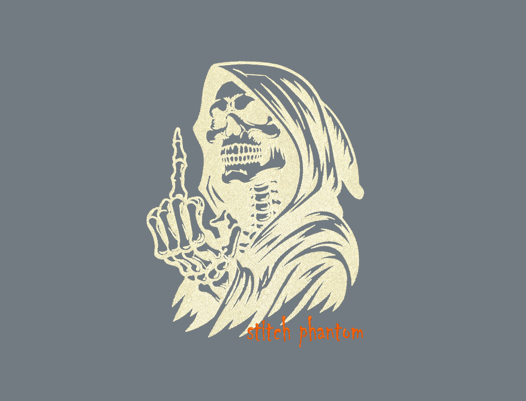 TYPE-F3 REAPER EMBROIDERED HOODIE